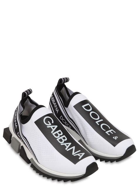 dolce gabbana sneakers black white.